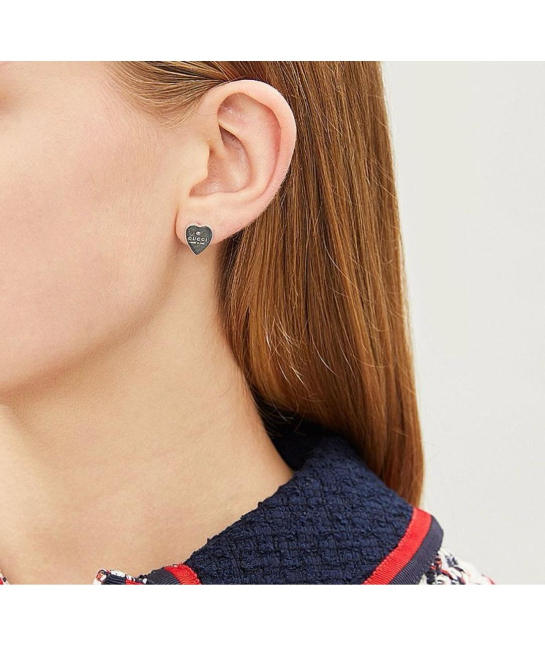 GUCCI Серые серьги, фото 3