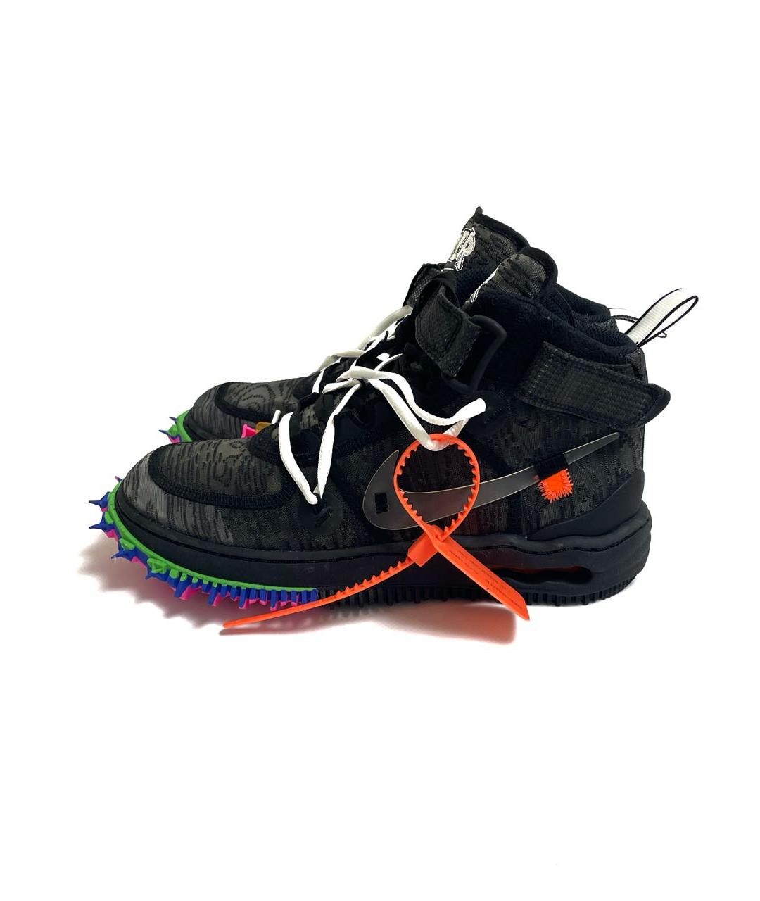 NIKE X OFF-WHITE Черные высокие кроссовки / кеды, фото 8