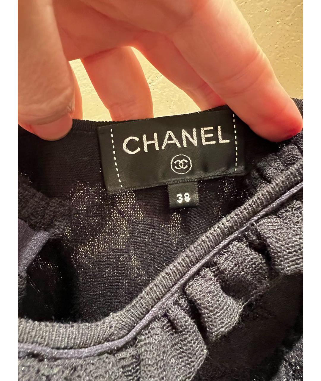 CHANEL Черное полиамидовое коктейльное платье, фото 5