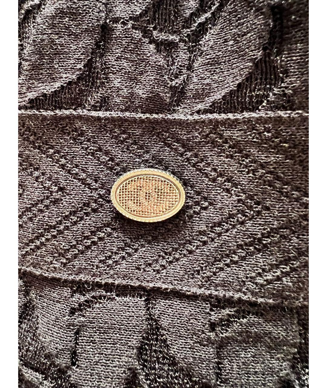 CHANEL Черное полиамидовое коктейльное платье, фото 3