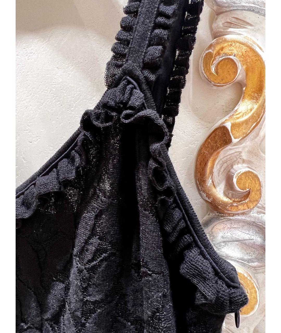 CHANEL Черное полиамидовое коктейльное платье, фото 4