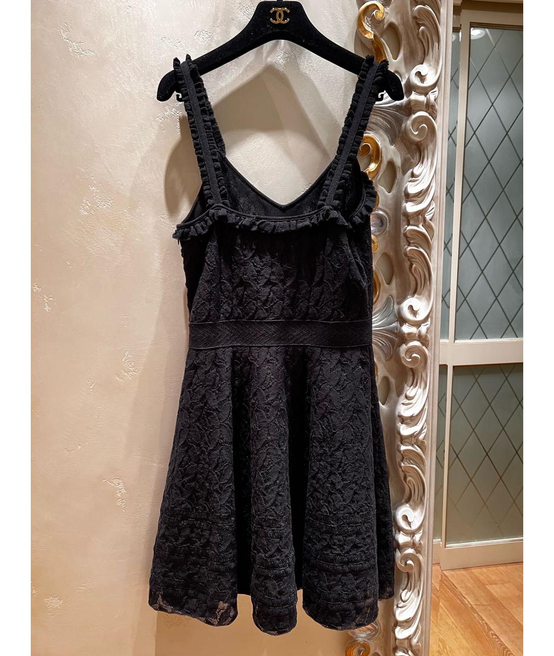 CHANEL Черное полиамидовое коктейльное платье, фото 2