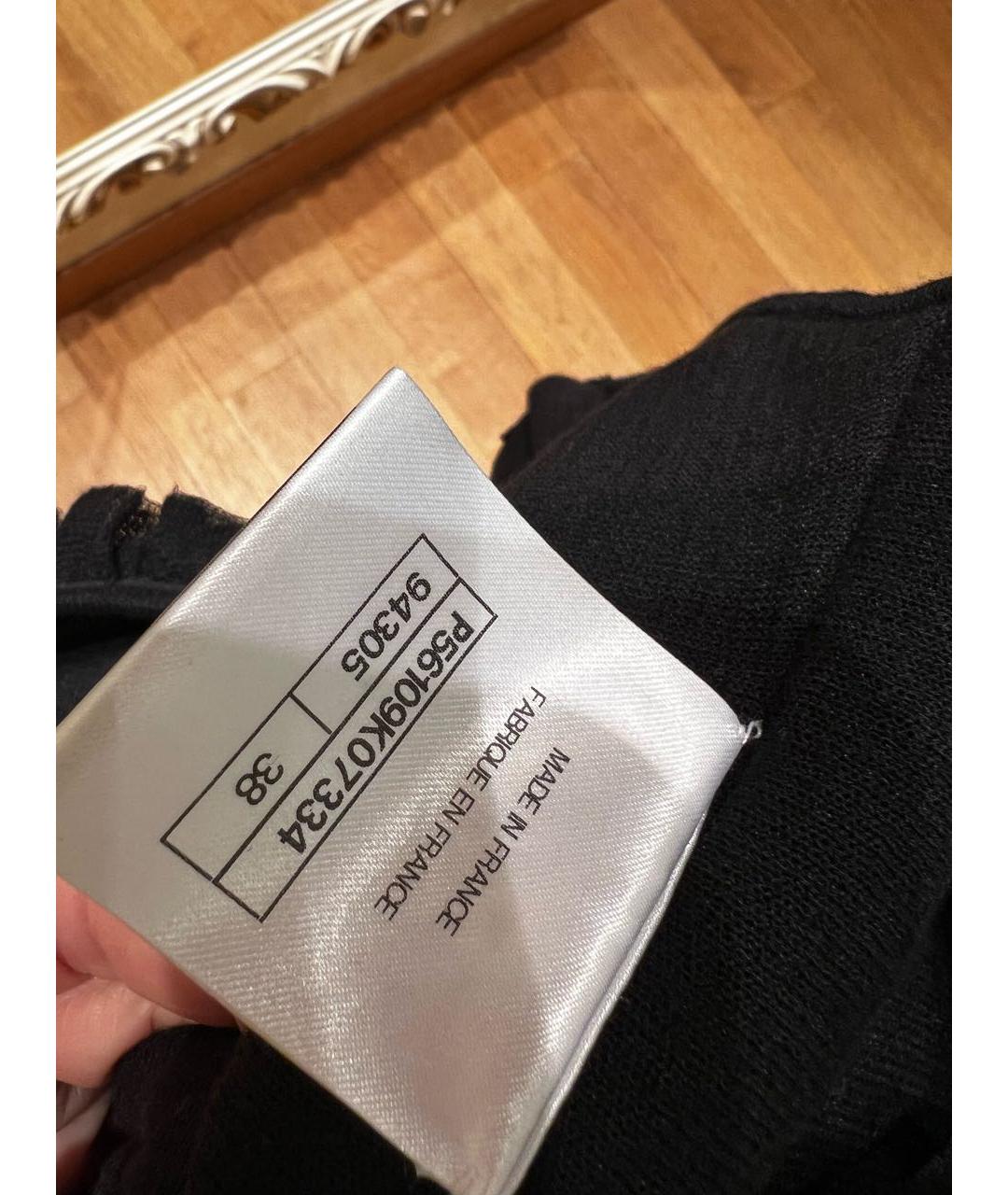 CHANEL Черное полиамидовое коктейльное платье, фото 6