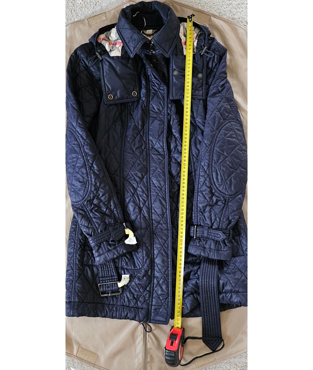 BURBERRY BRIT Темно-синяя полиамидовая куртка, фото 8