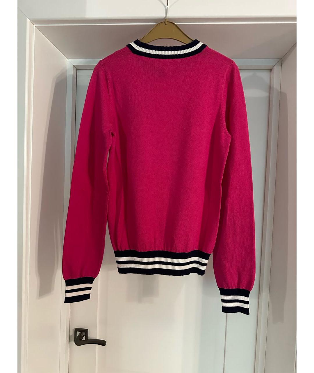 LOVE MOSCHINO Розовый хлопковый джемпер / свитер, фото 2