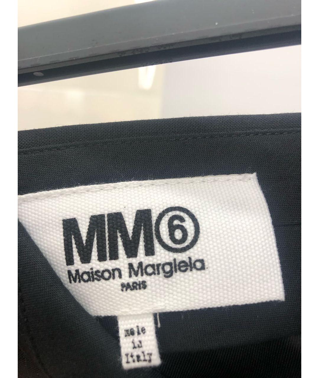 MM6 MAISON MARGIELA Черные прямые брюки, фото 3