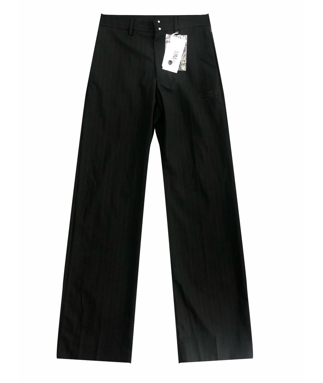 MM6 MAISON MARGIELA Черные прямые брюки, фото 1