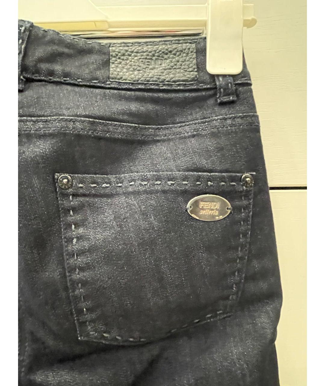 FENDI Черные прямые джинсы, фото 5