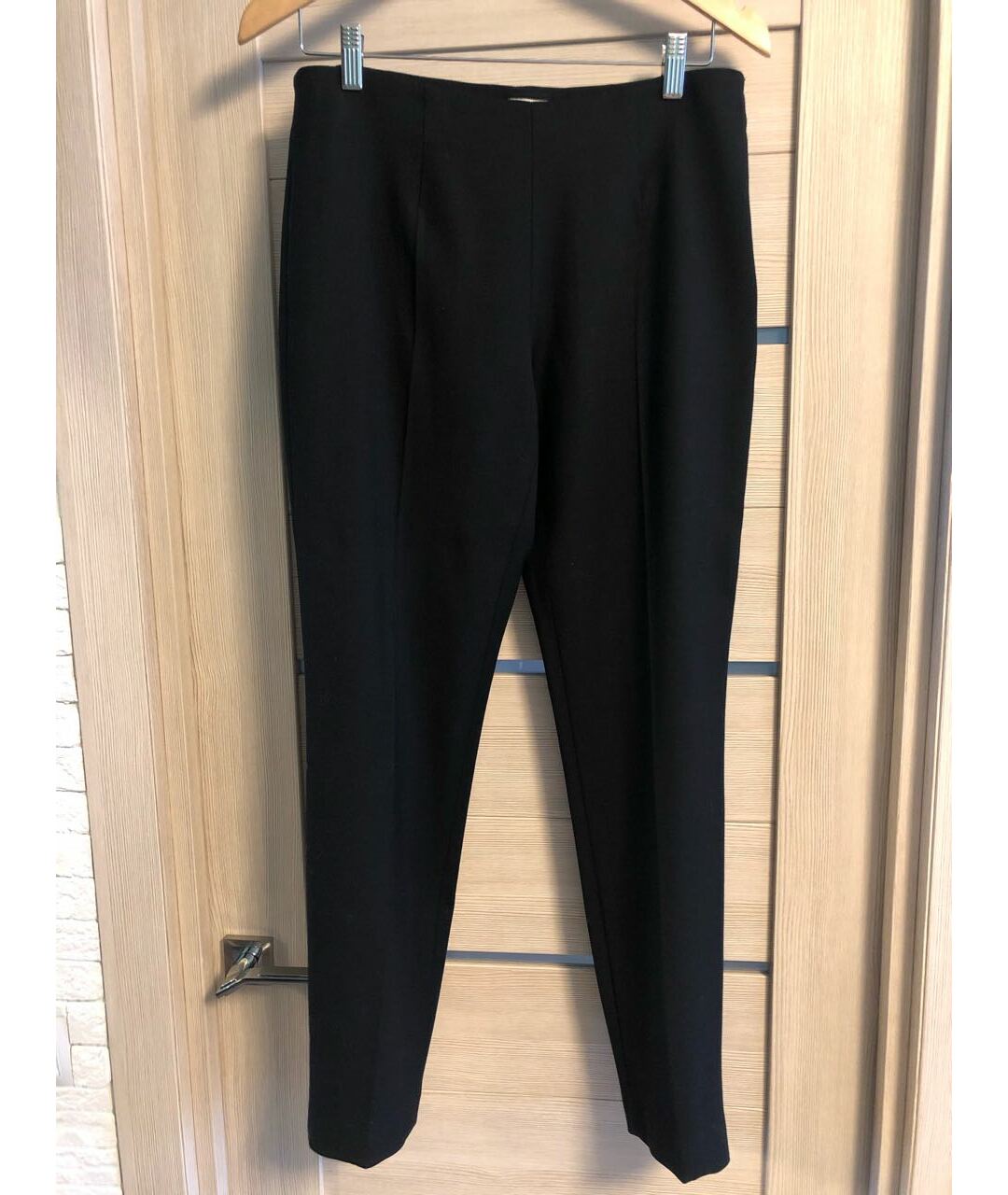 BURBERRY Черные шерстяные прямые брюки, фото 7