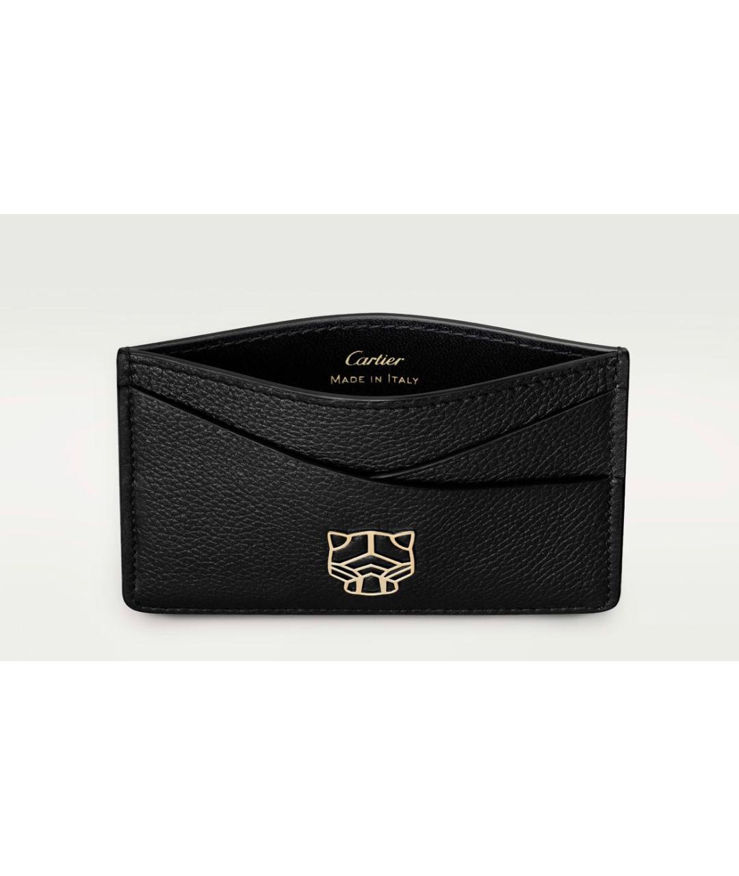 CARTIER Черный кожаный кардхолдер, фото 4