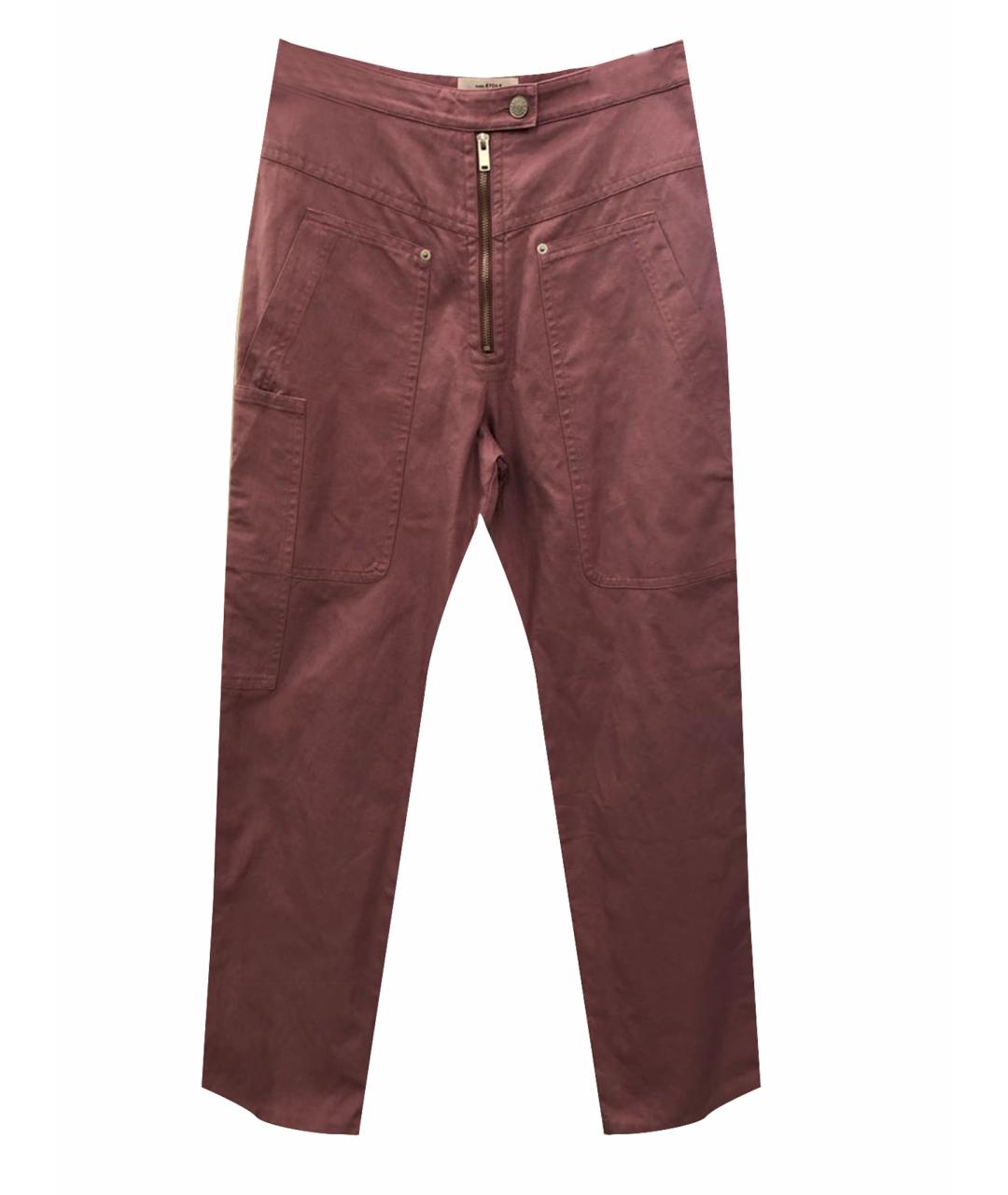 ISABEL MARANT ETOILE Розовые прямые брюки, фото 1