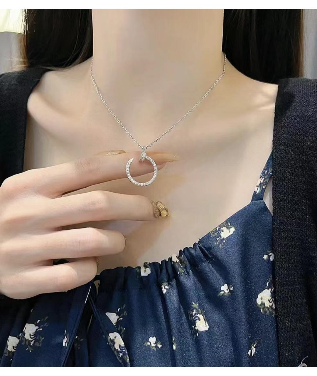 CARTIER Серебряная подвеска из белого золота, фото 4