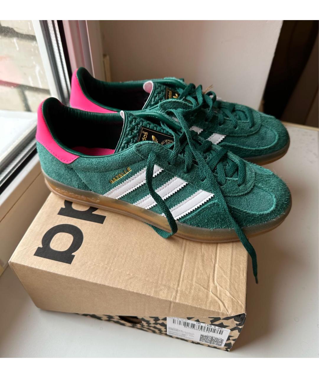 ADIDAS Зеленые замшевые кеды Gazelle для женщин – купить в интернет ...