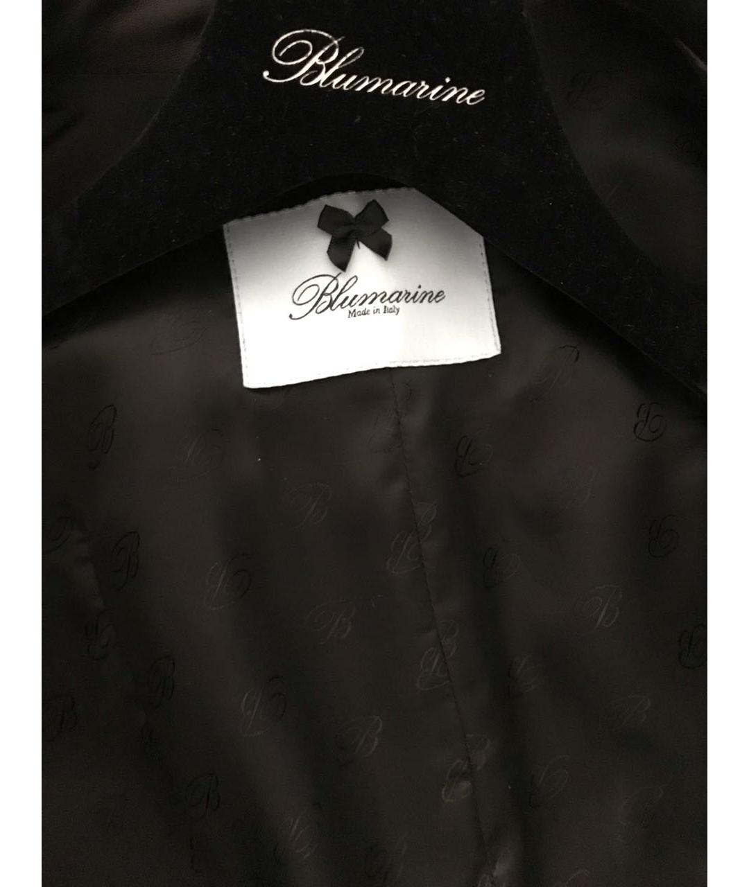 BLUMARINE Черная кожаная куртка, фото 3