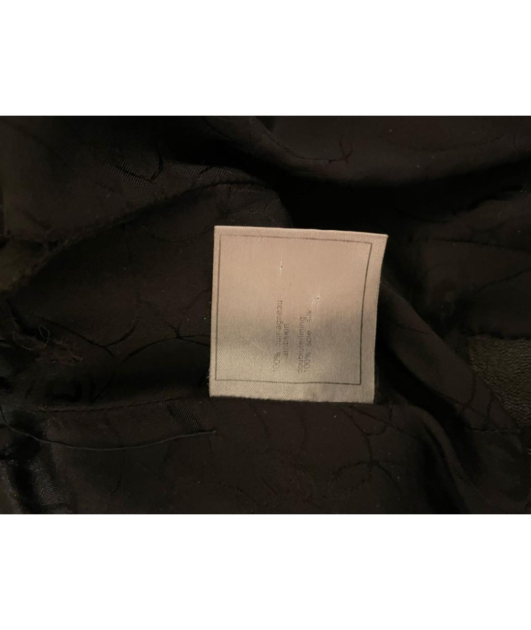 CHANEL PRE-OWNED Черная кожаная куртка, фото 4