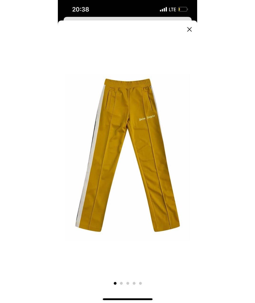 PALM ANGELS Желтые спортивные брюки и шорты, фото 2