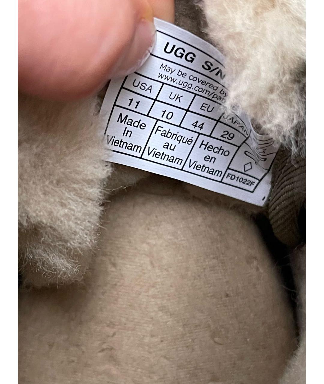 UGG AUSTRALIA Хаки замшевые низкие ботинки, фото 7