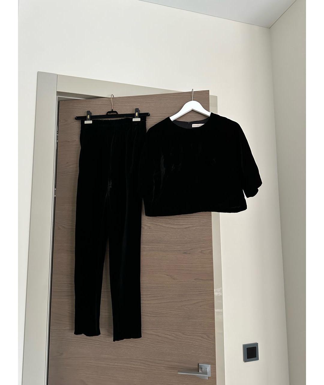 ALEXANDER TEREKHOV Черный бархатный костюм с брюками, фото 2