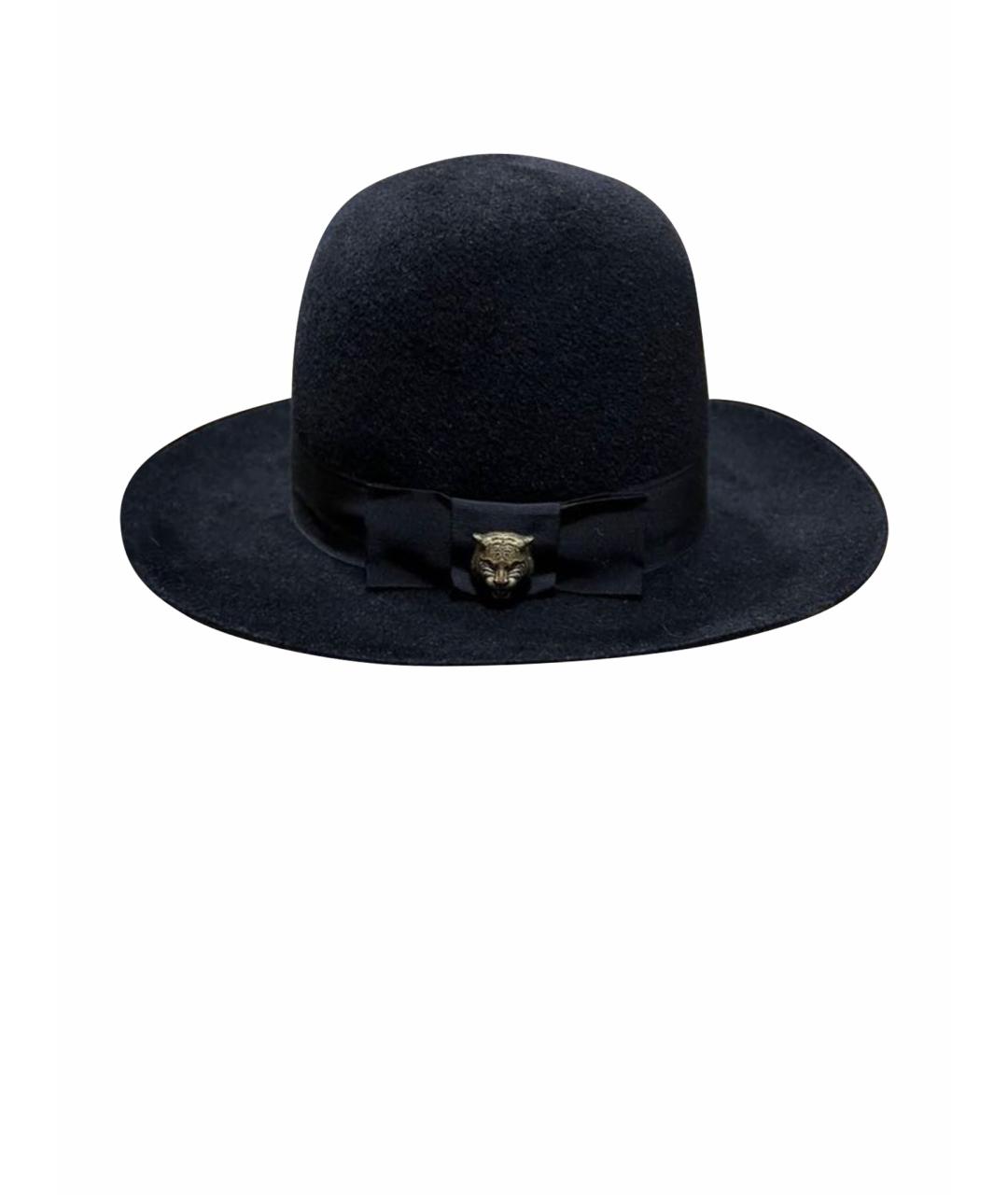 GUCCI Черная шляпа, фото 1