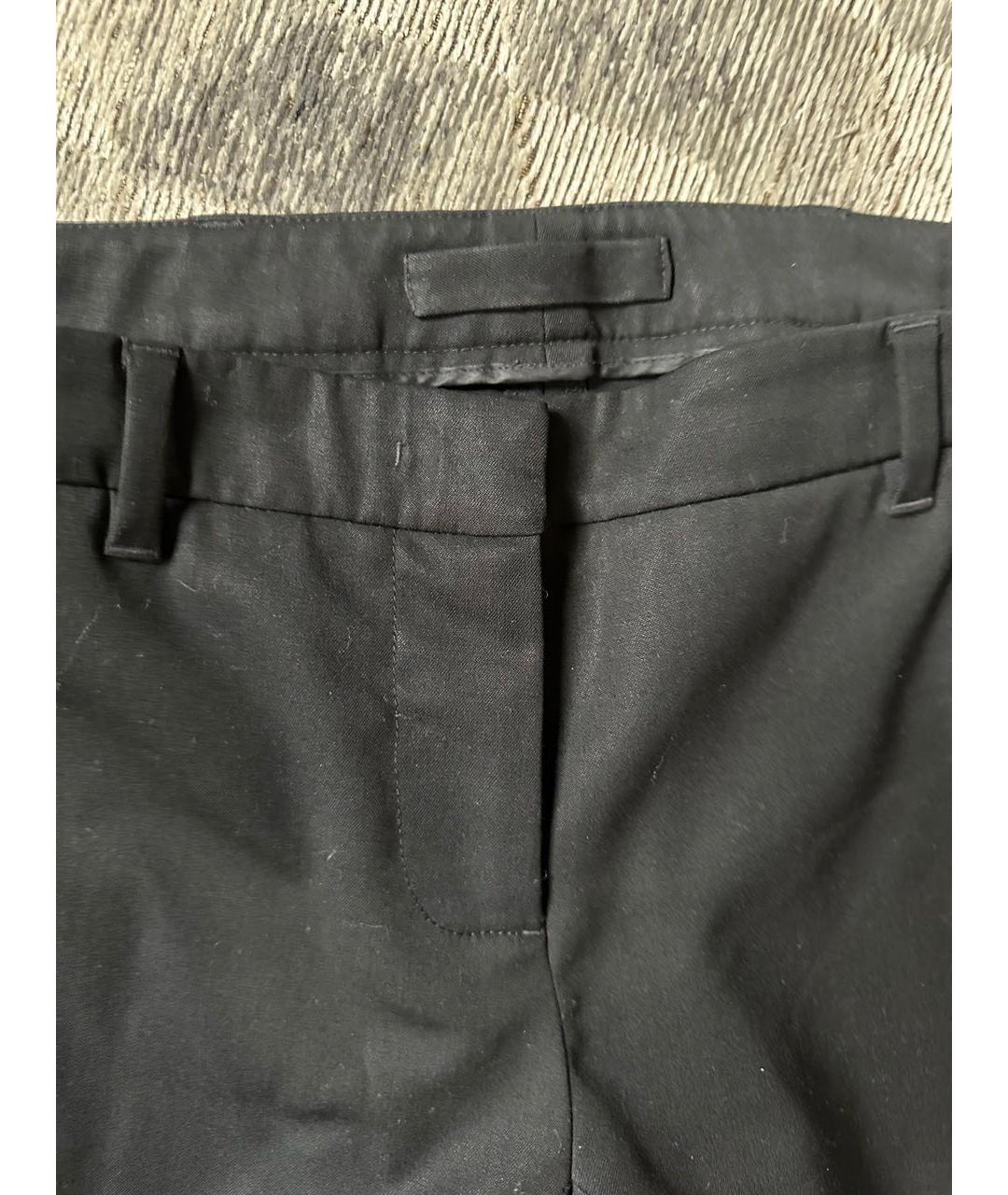 PRADA Черные шерстяные брюки узкие, фото 8