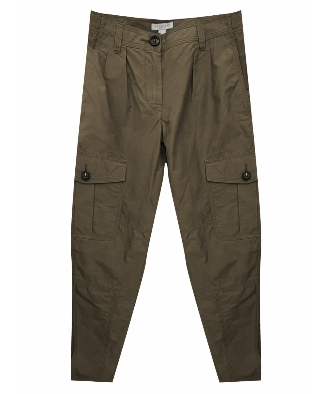 BURBERRY Коричневые замшевые брюки узкие, фото 1