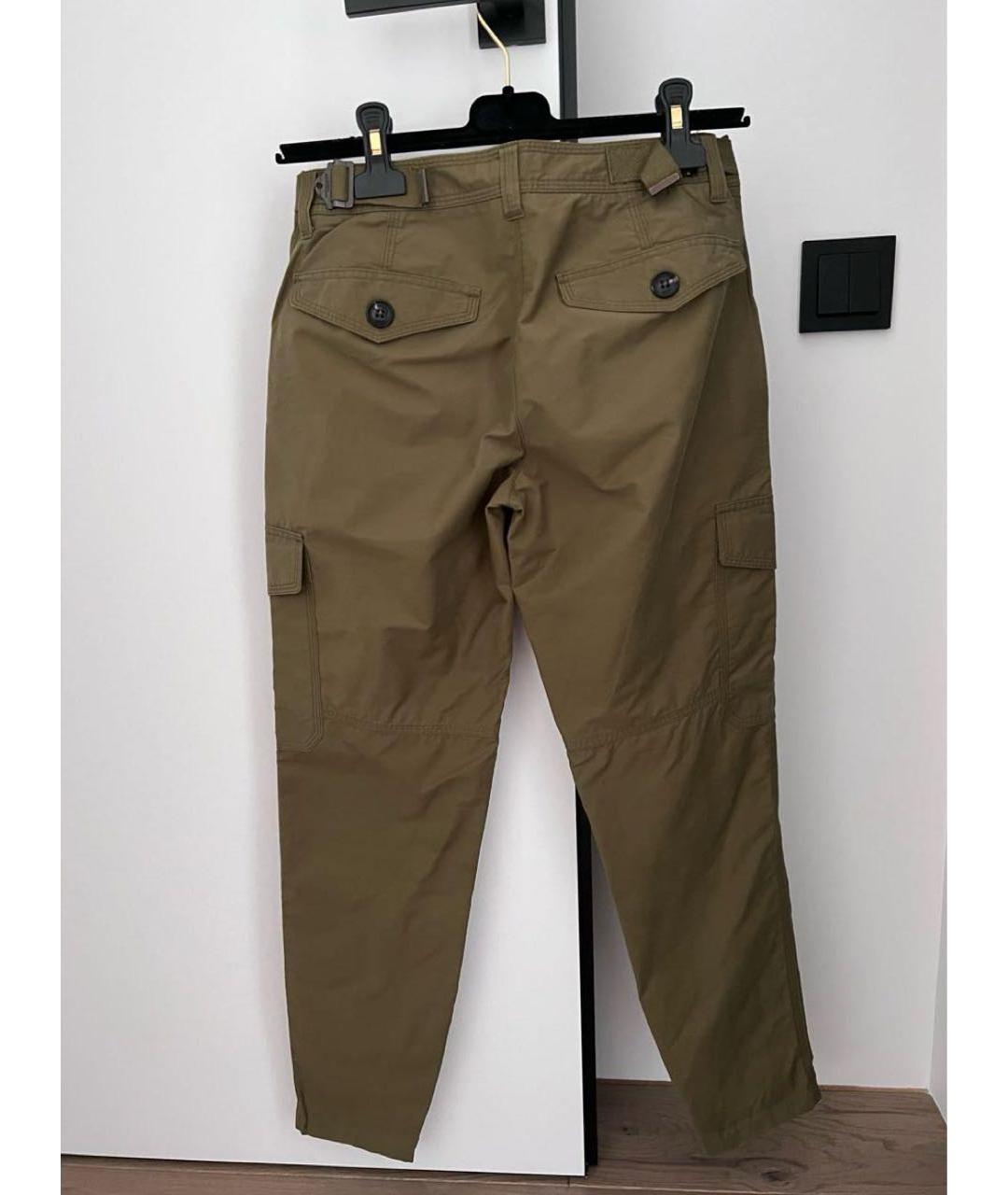 BURBERRY Коричневые замшевые брюки узкие, фото 2