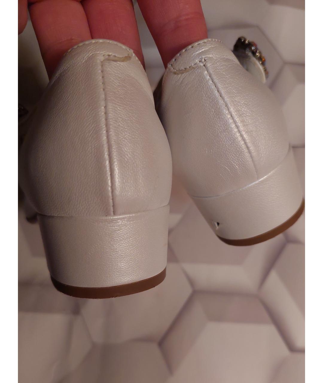 MISSOURI Белые кожаные туфли, фото 4