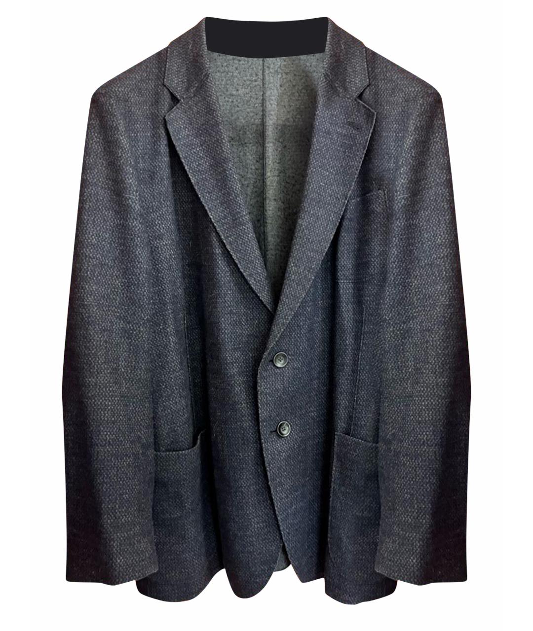 ARMANI COLLEZIONI Серый шерстяной пиджак, фото 1