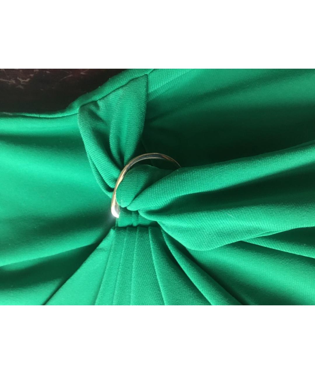 RALPH LAUREN Зеленые полиэстеровое повседневное платье, фото 5