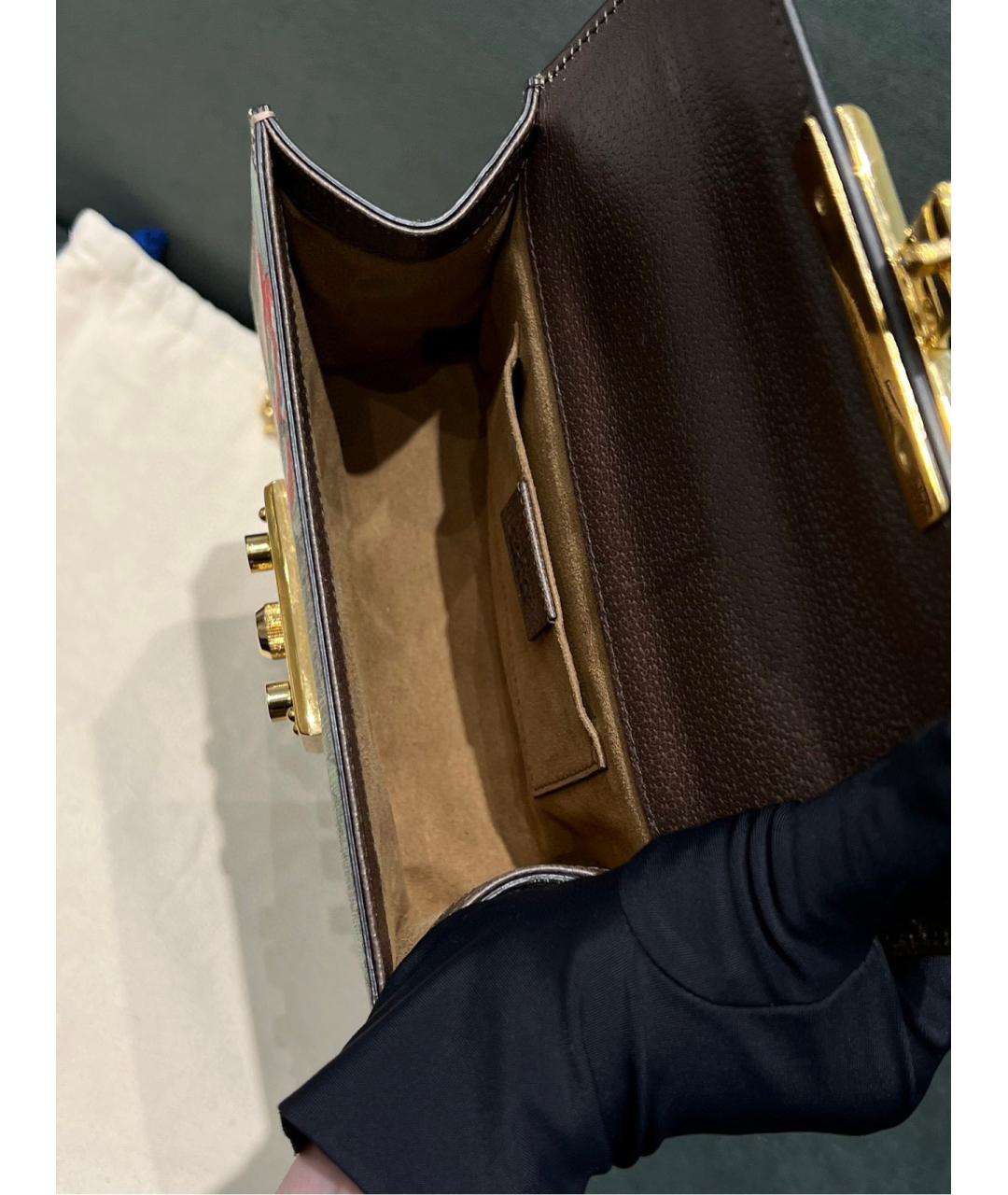 GUCCI Коричневая деним сумка через плечо, фото 7