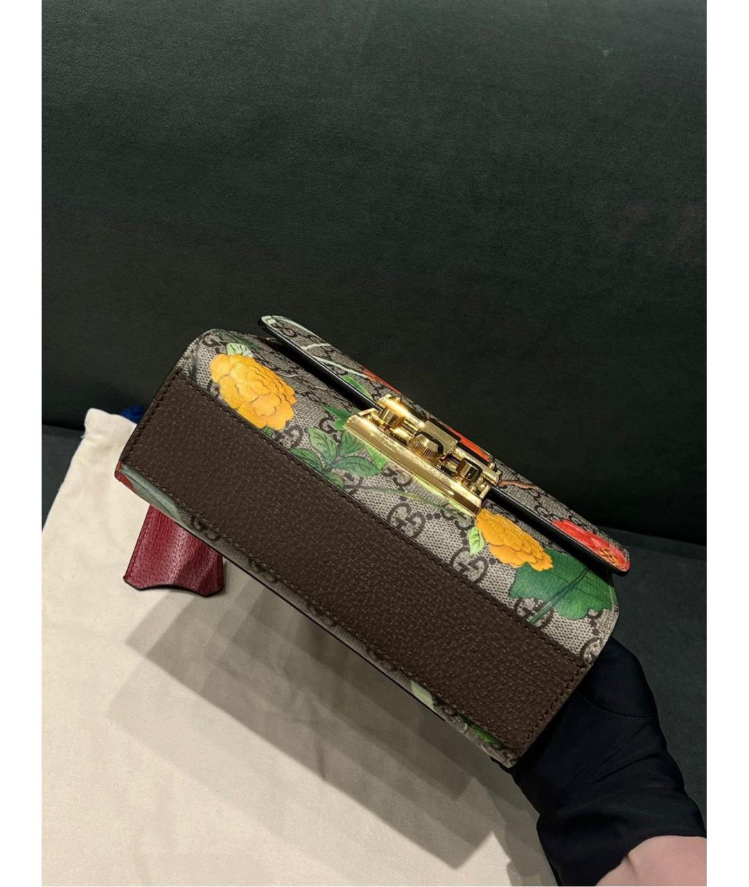 GUCCI Коричневая деним сумка через плечо, фото 5