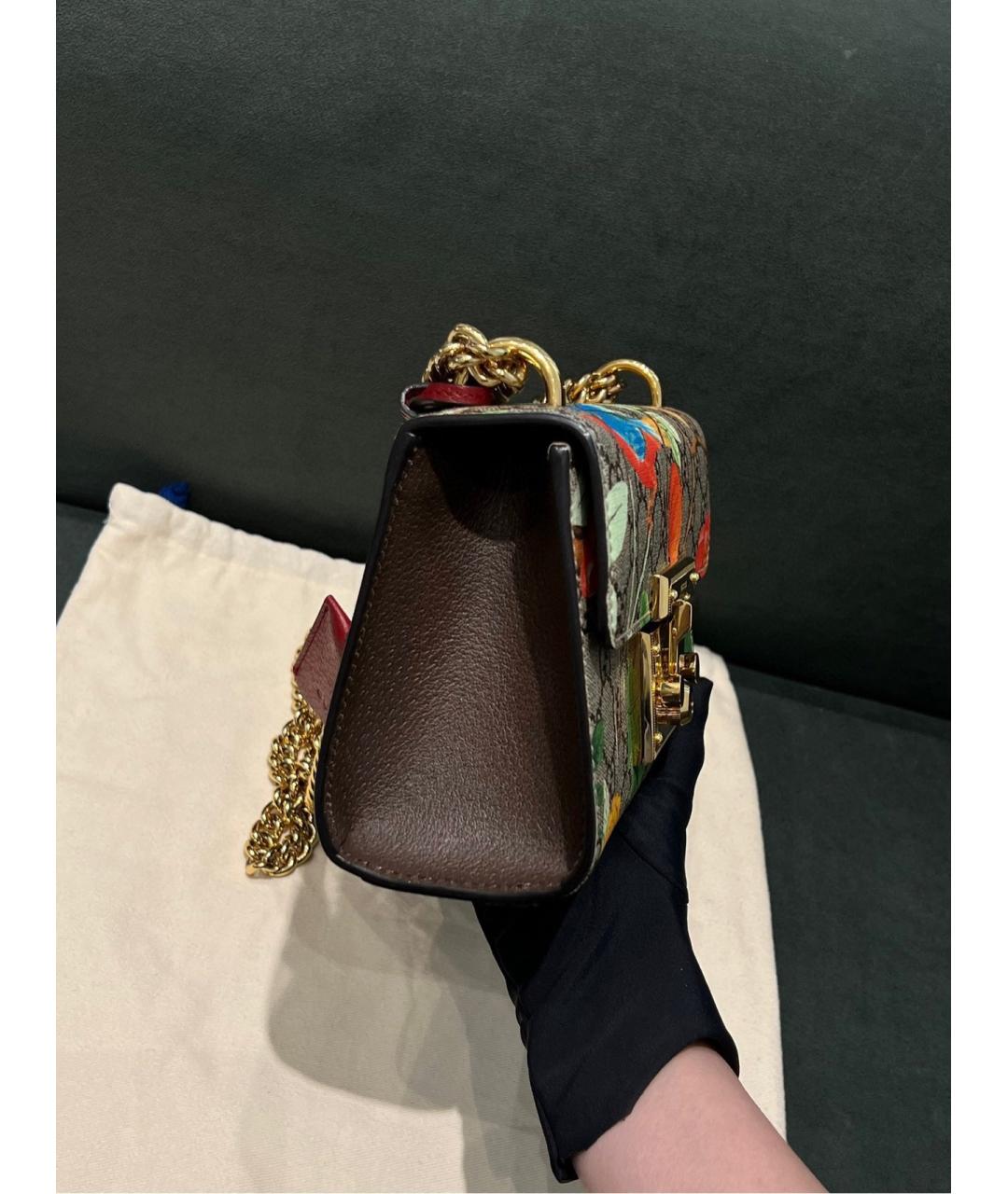 GUCCI Коричневая деним сумка через плечо, фото 3