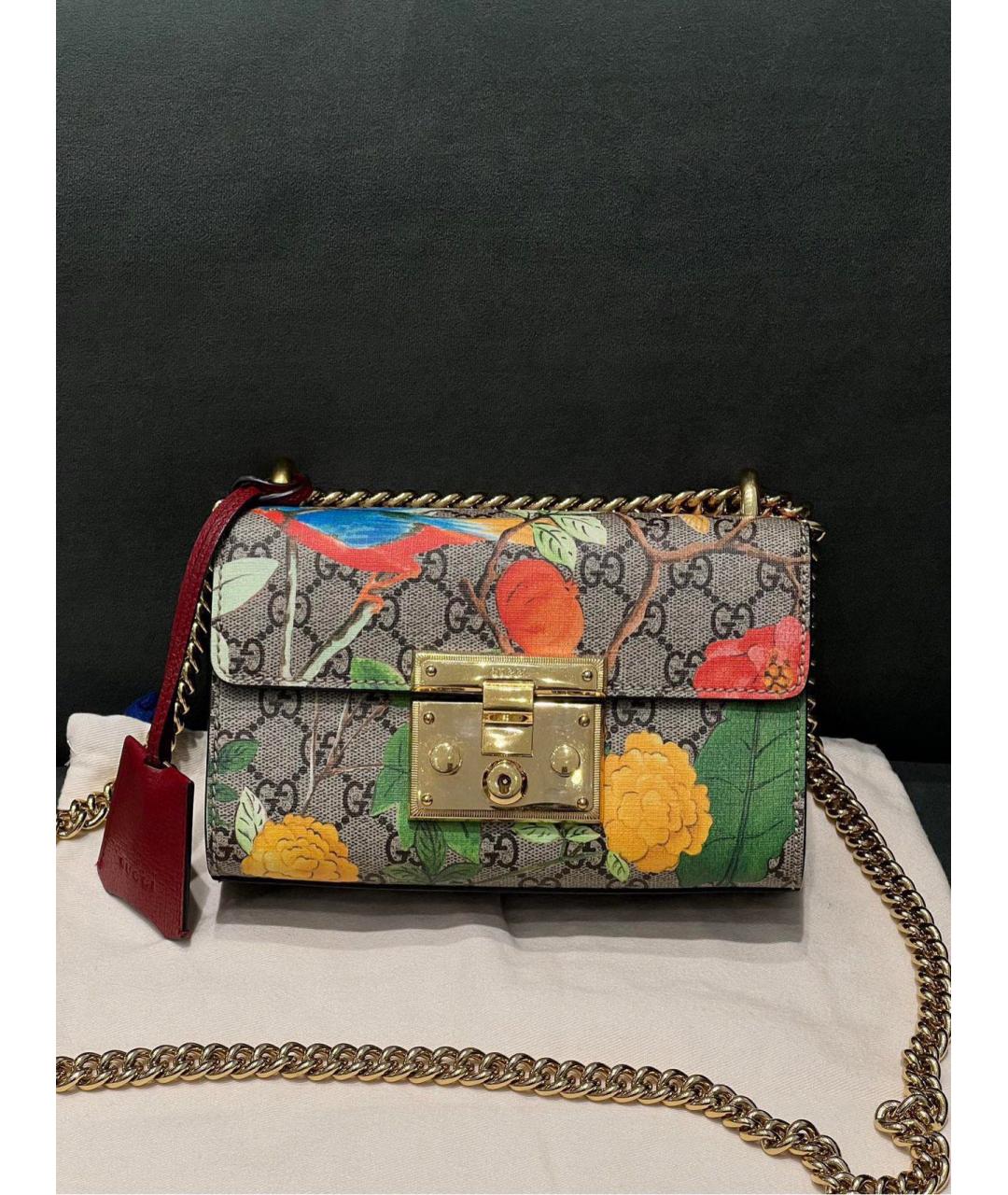 GUCCI Коричневая деним сумка через плечо, фото 9