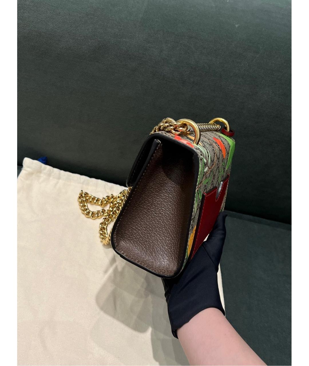 GUCCI Коричневая деним сумка через плечо, фото 4