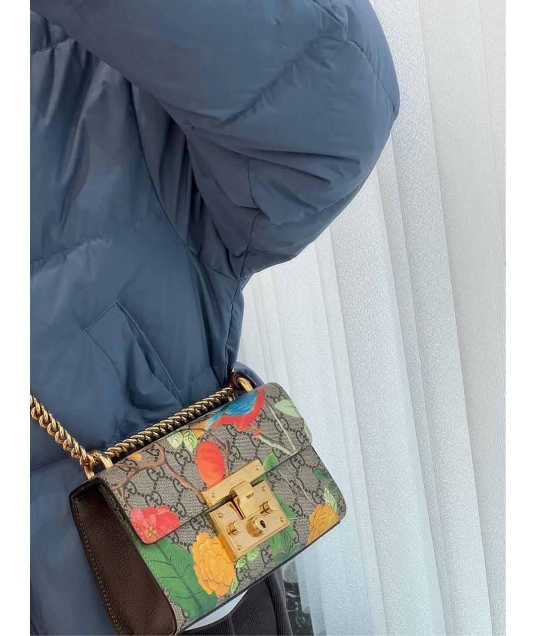 GUCCI Коричневая деним сумка через плечо, фото 8