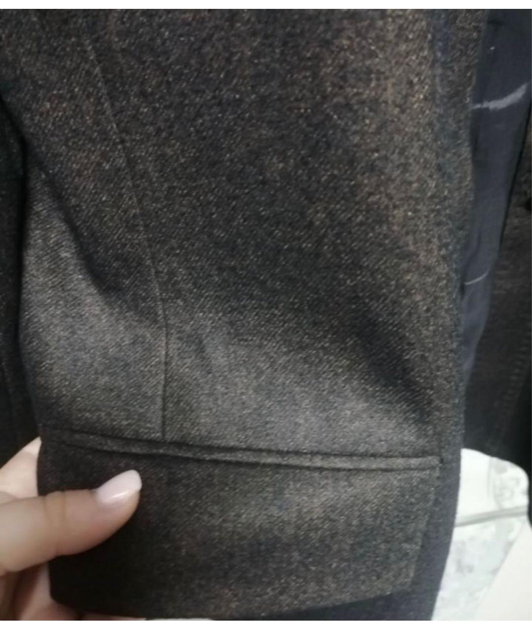 MAX MARA Коричневый шерстяной жакет/пиджак, фото 6