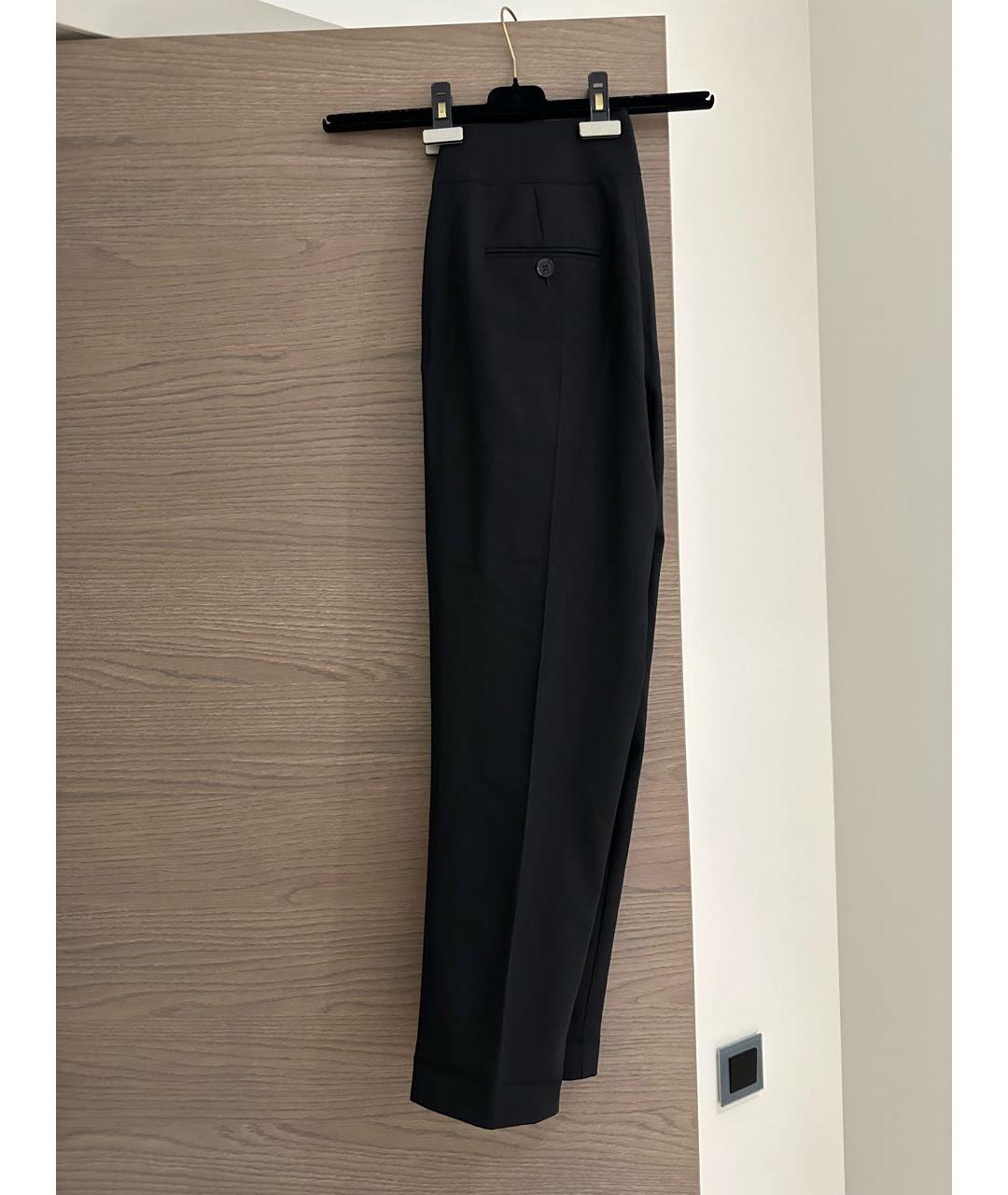 MARC CAIN Черные шерстяные брюки узкие, фото 3