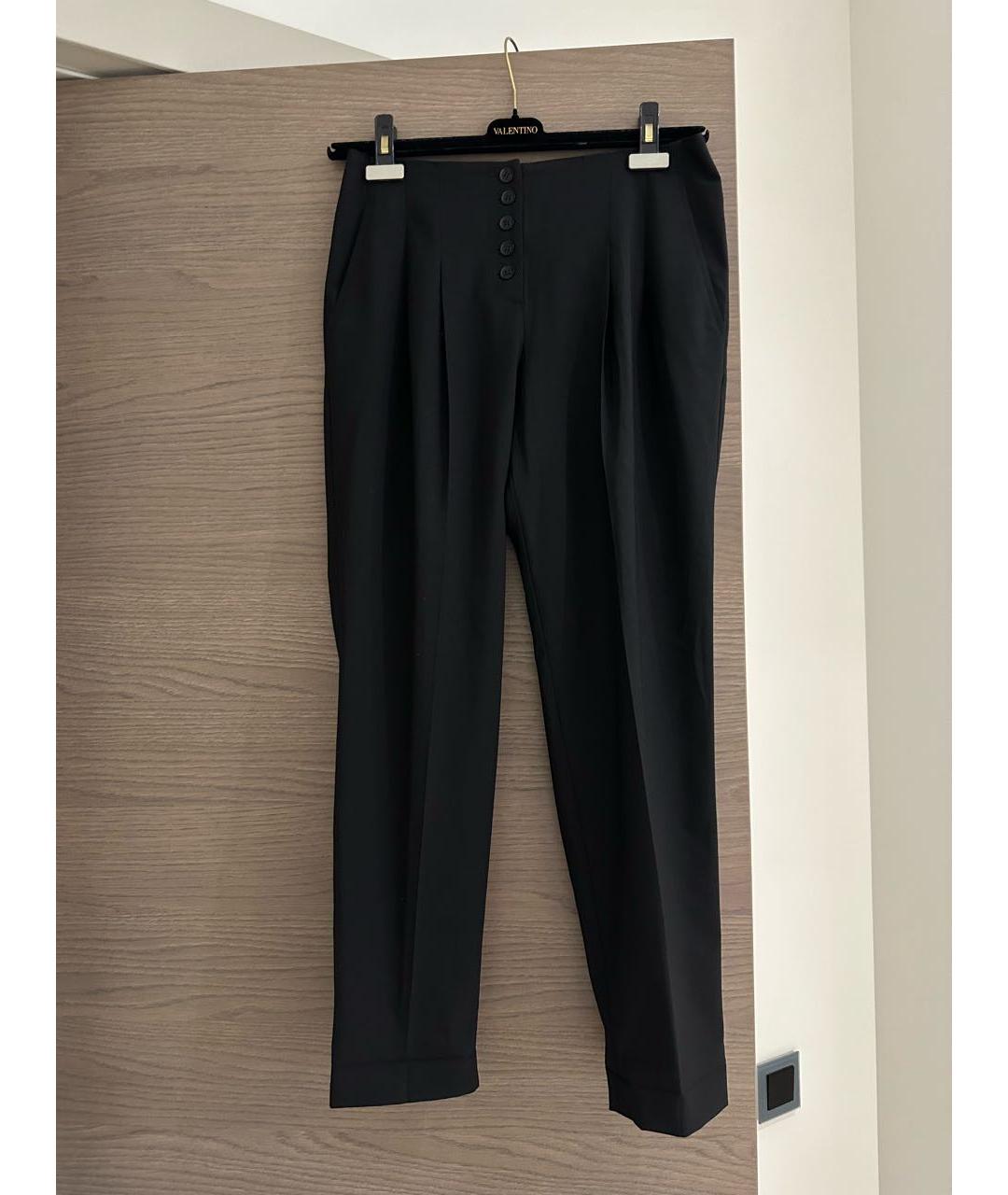 MARC CAIN Черные шерстяные брюки узкие, фото 6