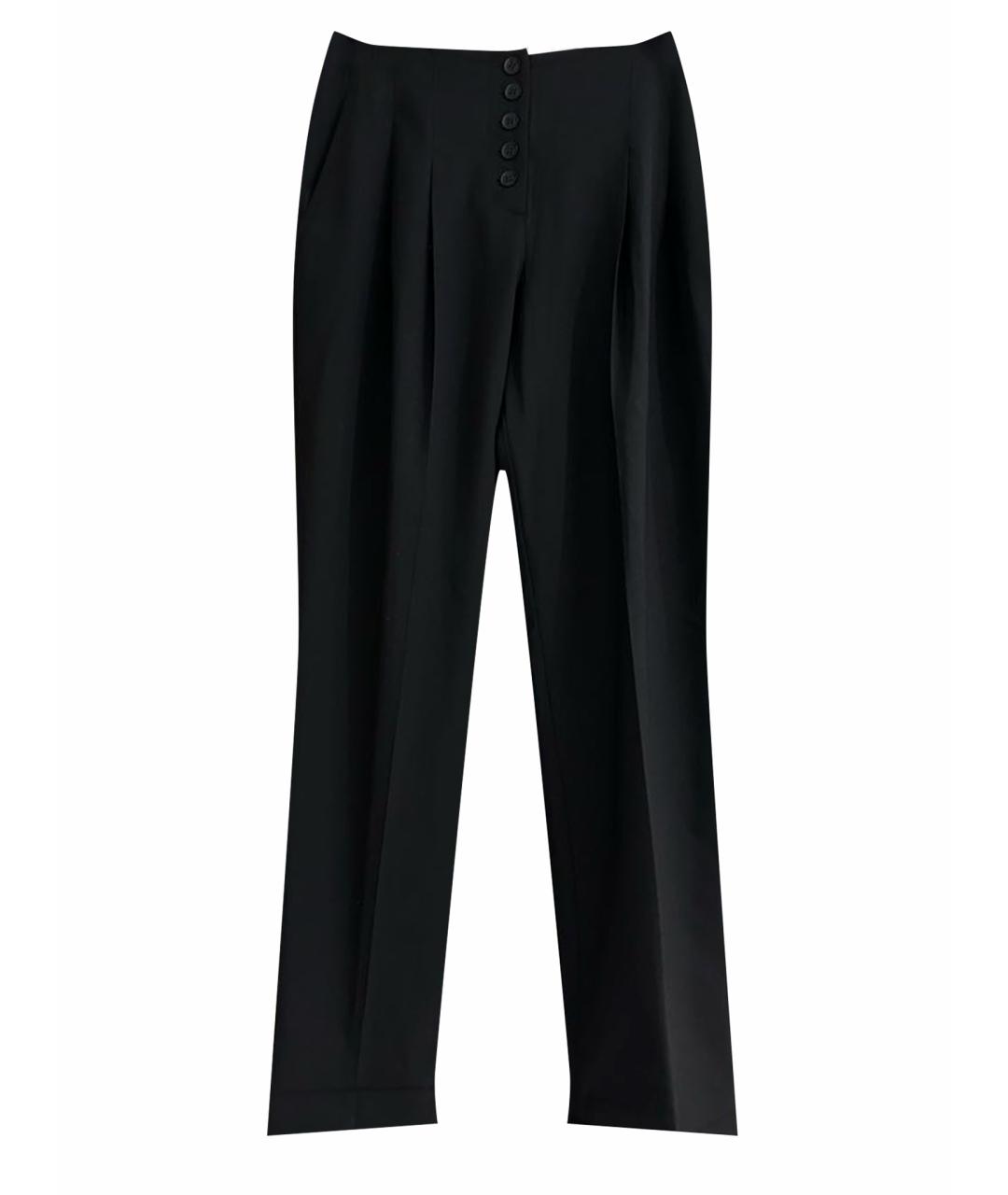 MARC CAIN Черные шерстяные брюки узкие, фото 1