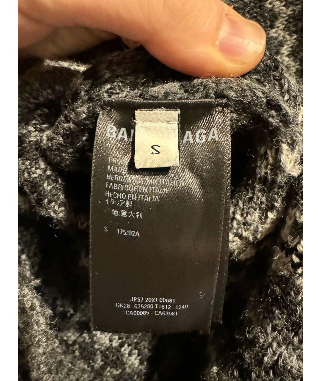 BALENCIAGA Антрацитовый джемпер / свитер, фото 4