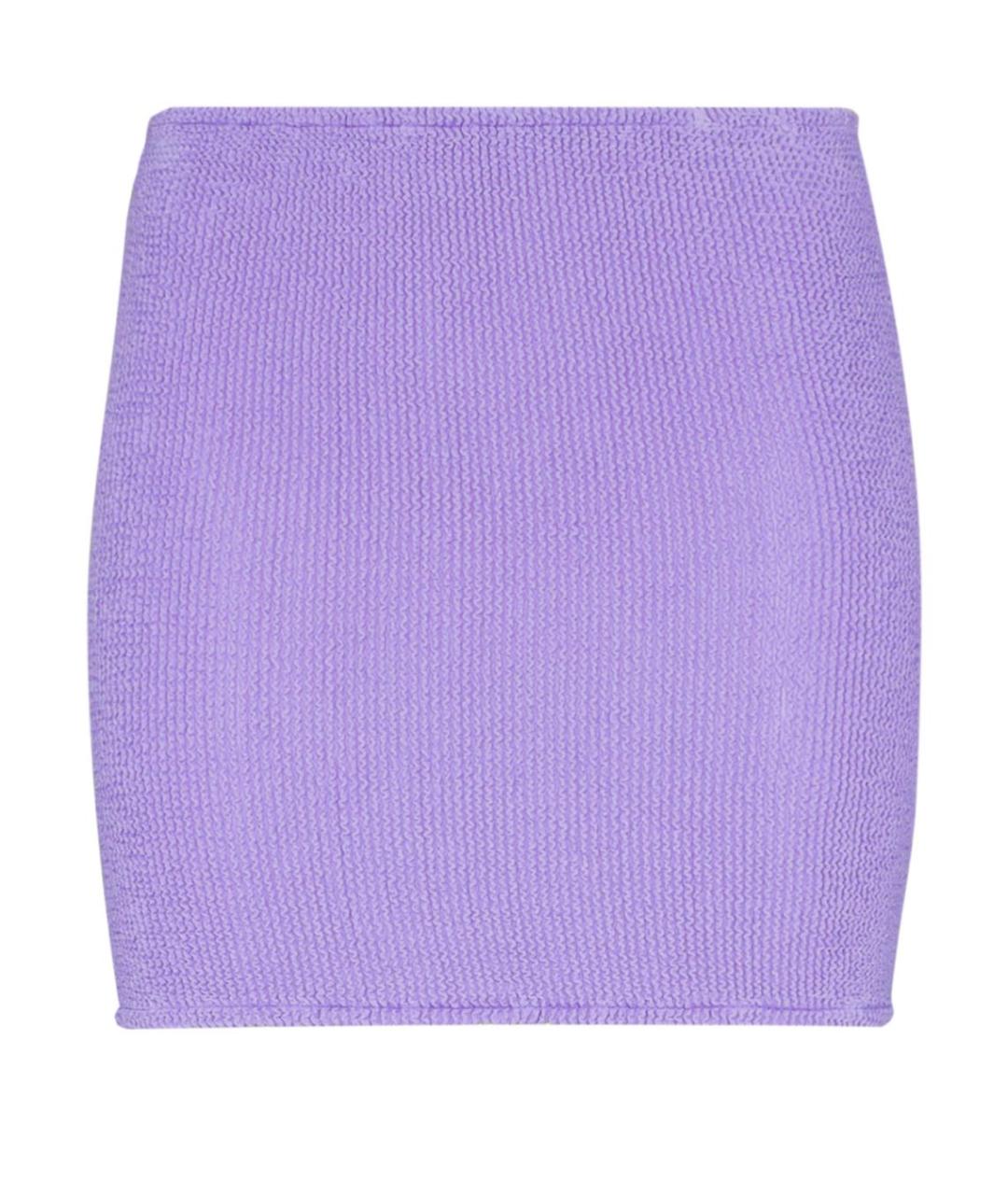 HUNZA G Фиолетовая юбка мини, фото 7