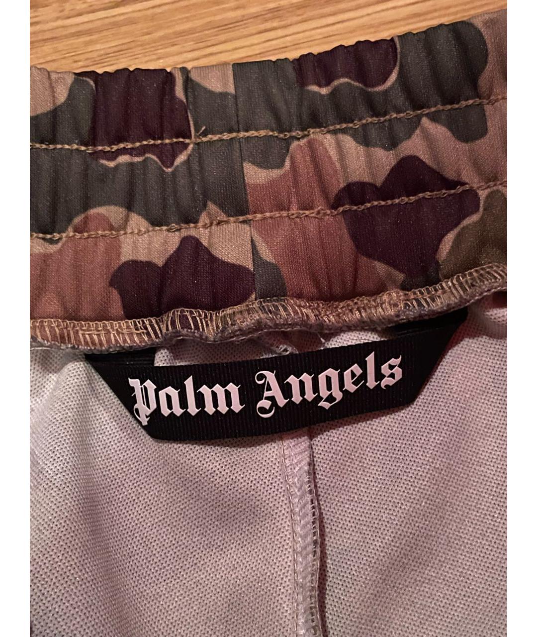 PALM ANGELS Хаки полиэстеровые спортивные брюки и шорты, фото 3