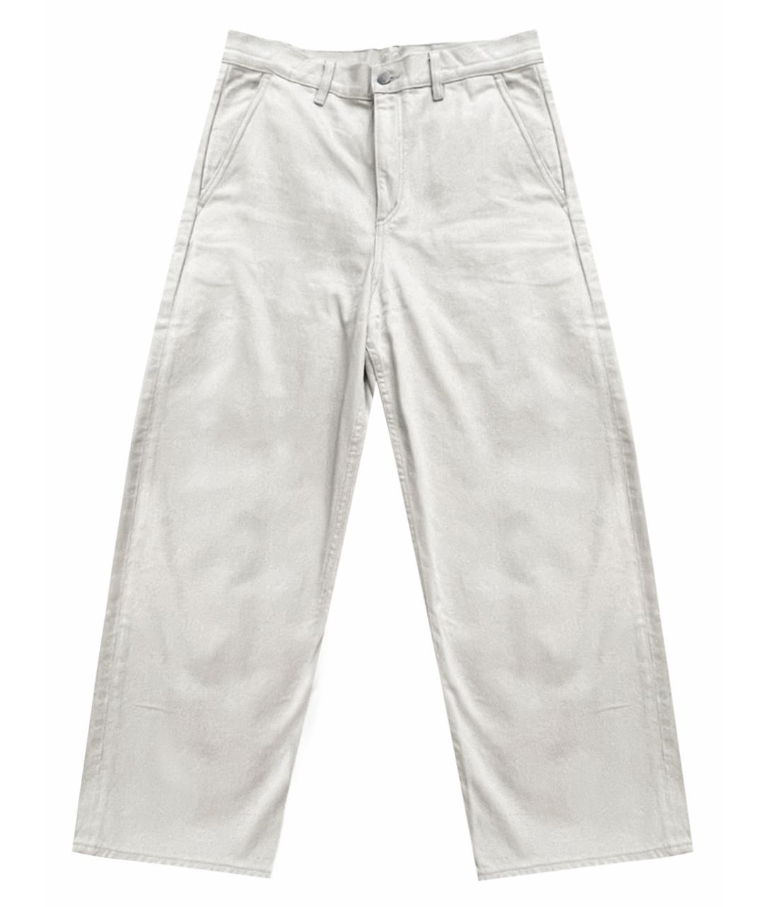 COS Бежевые хлопко-эластановые джинсы клеш, фото 1