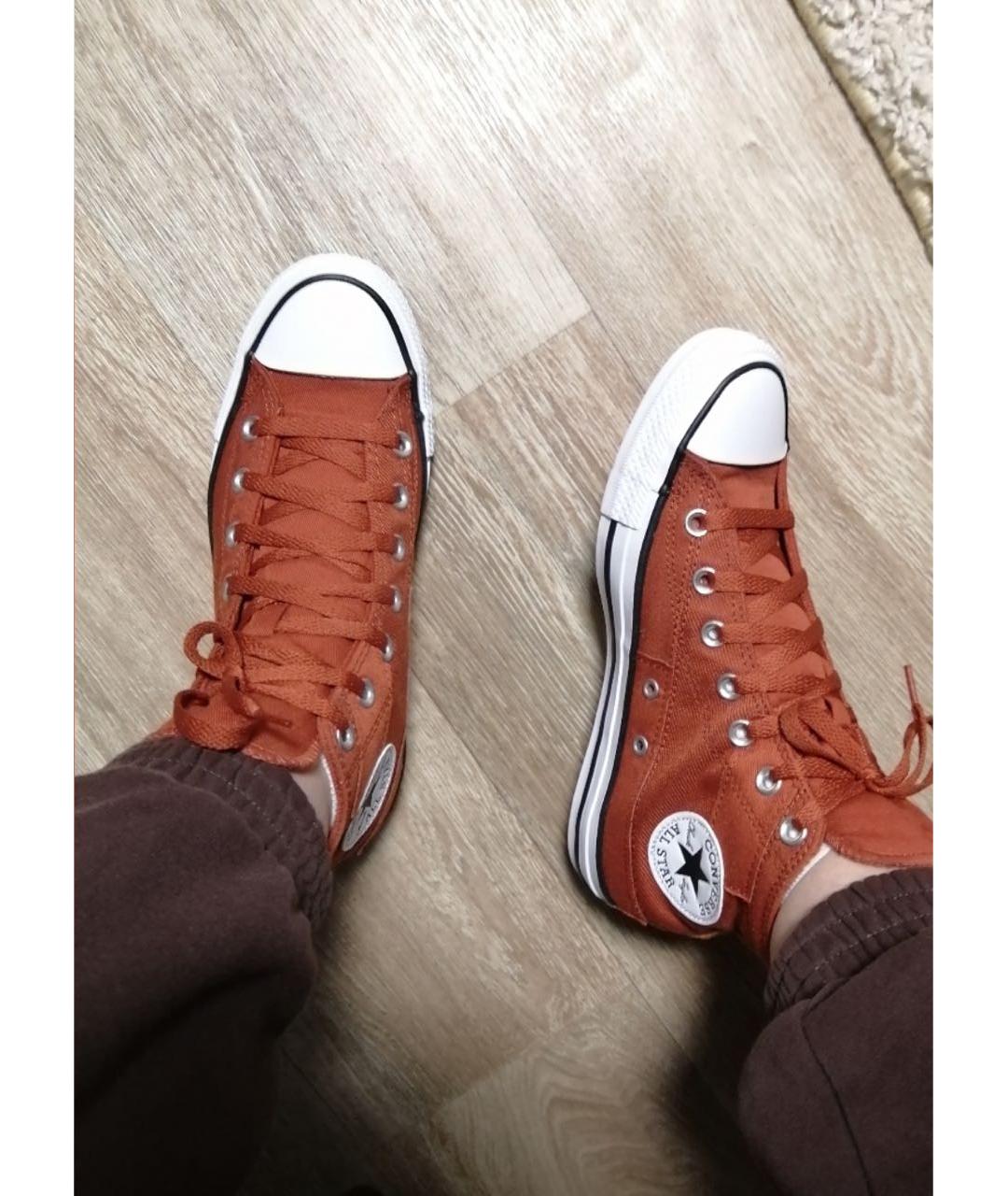 CONVERSE Оранжевое текстильные кеды, фото 2