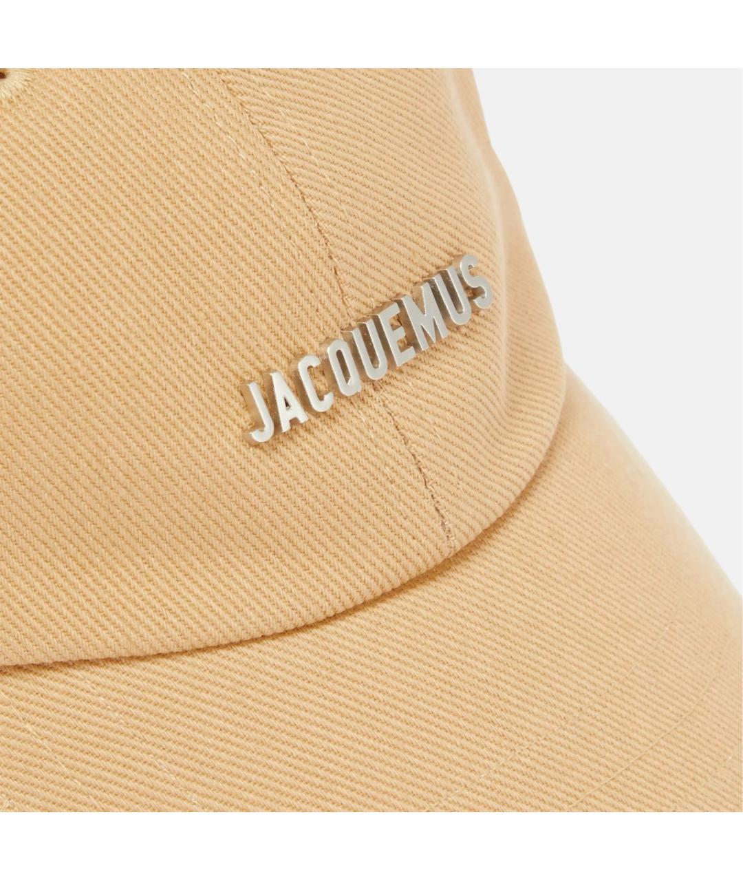 JACQUEMUS Бежевая хлопковая кепка, фото 2