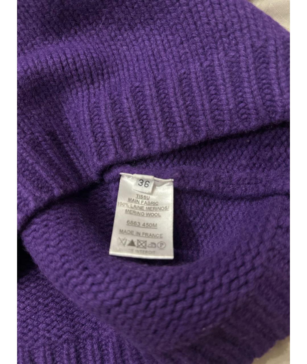 BALMAIN Фиолетовый шерстяной джемпер / свитер, фото 6