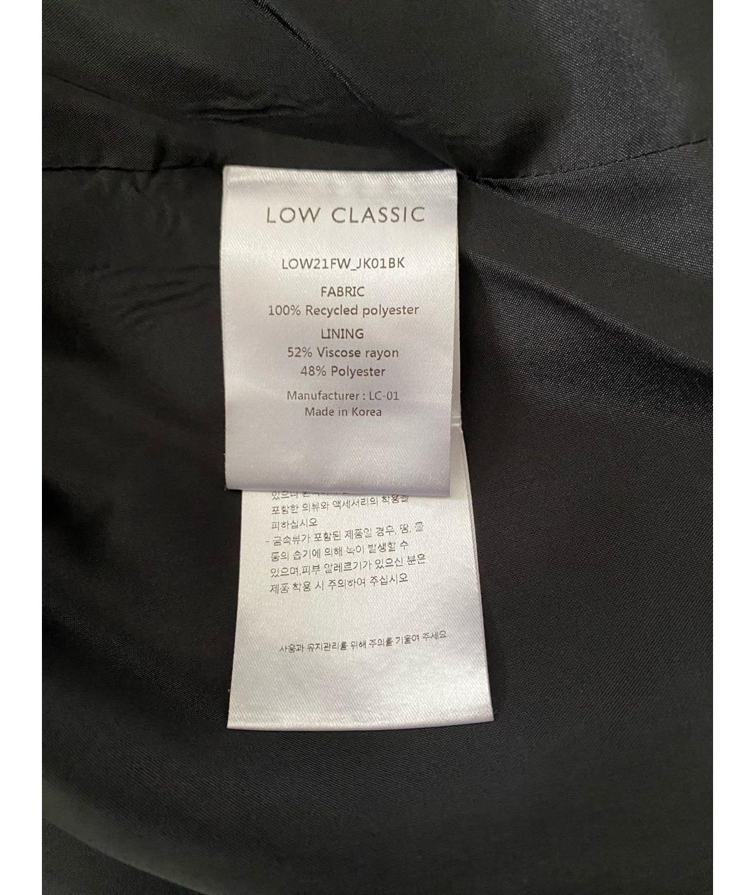 LOW CLASSIC Черный полиэстеровый жакет/пиджак, фото 5