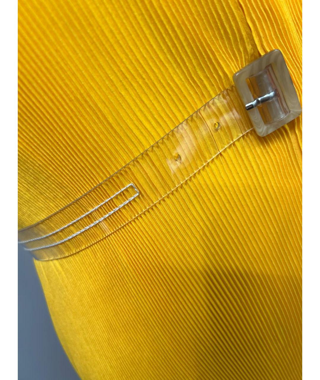 TIBI Желтое полиэстеровое коктейльное платье, фото 6
