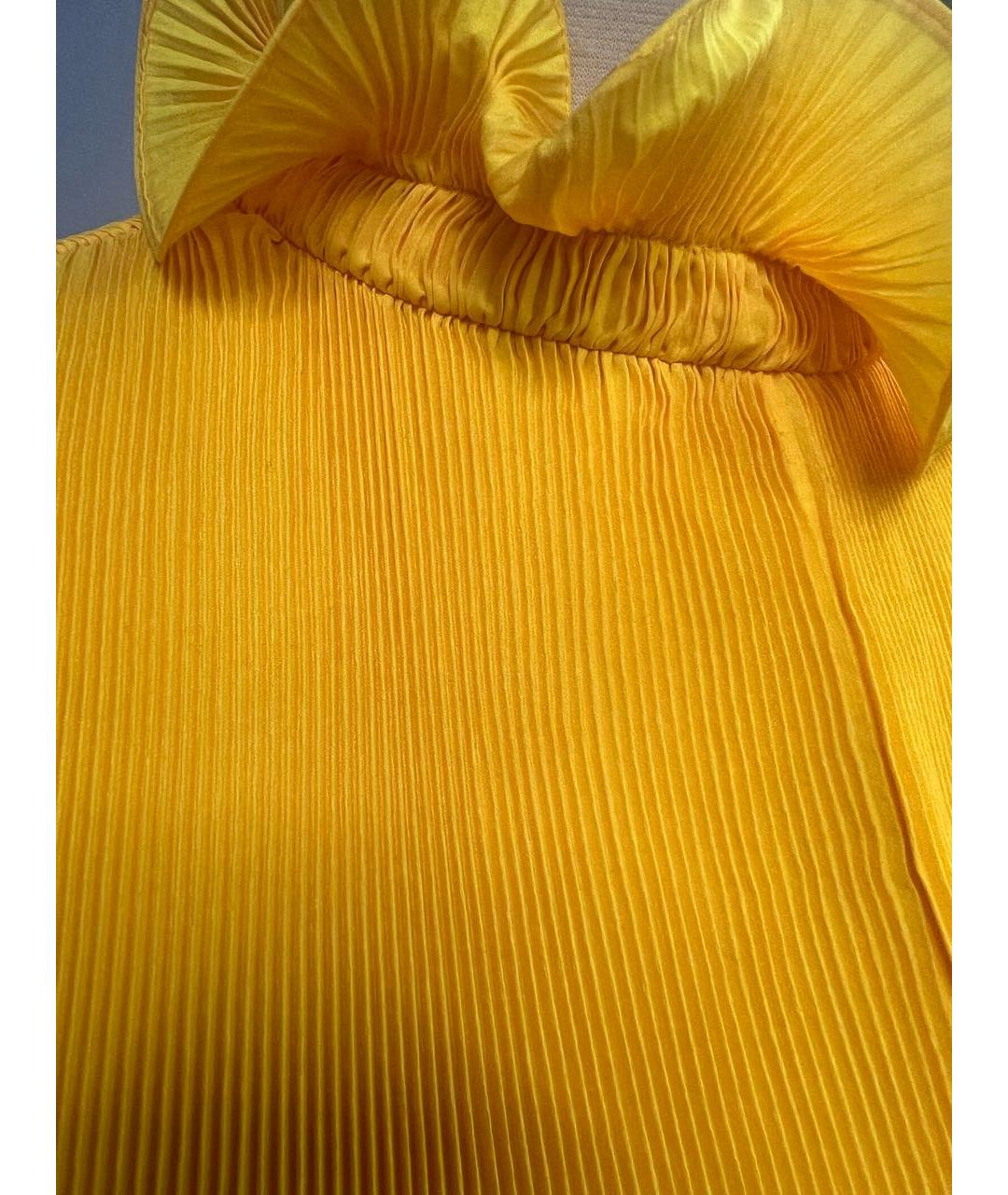 TIBI Желтое полиэстеровое коктейльное платье, фото 4