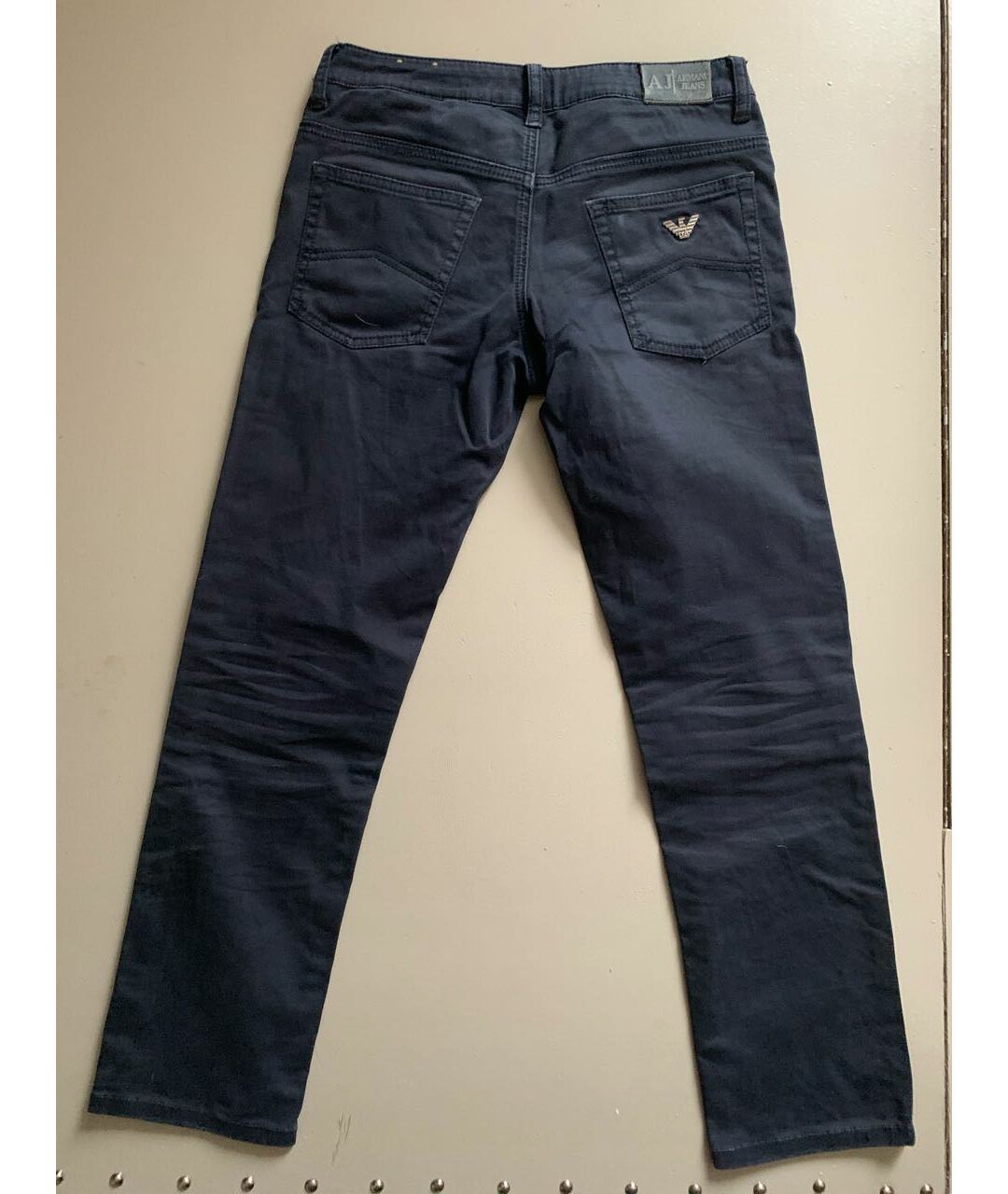 ARMANI JUNIOR Темно-синие деним детские джинсы, фото 2
